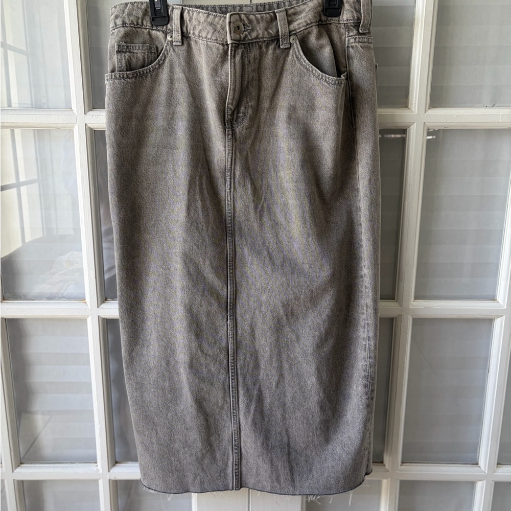 H&M Gray Maxi Skirt